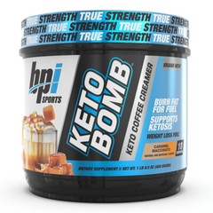 BPI Sports Keto Bomb Weight Loss Coffee Creamer, 18 srv. Caramel Macchiato