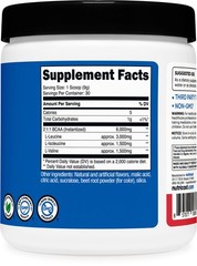 Nutricost BCAA 2:1:1 Powder (Strawberry Kiwi) 30 Servings – 6G Per Serving