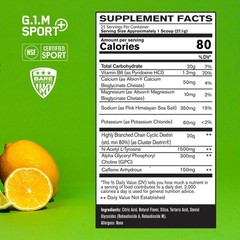 Endurance Pre-Workout Powder – Lemon Lime | 25 Servings | 20g Carbs, 150mg Caffe