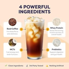 Javvy Protein Iced Coffee – Premium Whey Protein & Iced Coffees, 100% Natural…