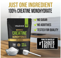 Creatine Monohydrate 100% Pure Powder 1000g (2.2 lb) Micronized