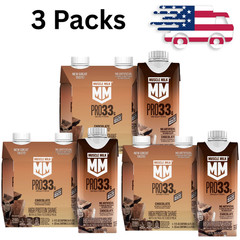 Muscle Milk Pro 33g Protein Shake Chocolate 11 fl oz Ready to Drink 4 ct x 3 PK