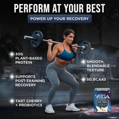 Vega Protein + Recovery, Vanilla – 30g Vegan 1.46 Ounce (Pack of 12),