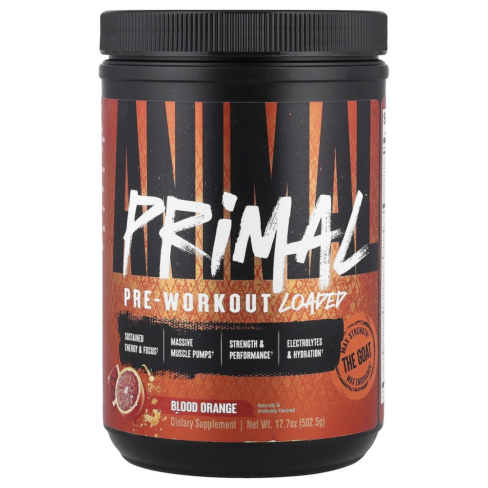 Primal™ Pre-Workout Loaded, Blood Orange, 17.07 oz (502.5 g)