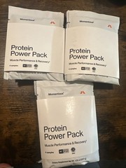 Momentous Protein Powder Travel Packs 11 Servings Variety Pack 3 Flavors