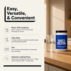 NAKED Pure Micronized Creatine Monohydrate Powder 500g Unflavored Vegan