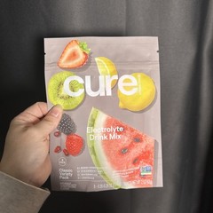 cure Electrolyte Drink Mix | Tropical Variety | 8 Pack 2.2oz