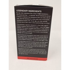 Force Factor Test X180 Legend ~ Test Booster Muscle Builder ~ 120 caps Exp 08/29