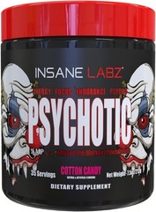 Psychotic Pre-Workout Powder – 35 Servings of Extreme Energy & Focus (7.5 oz)