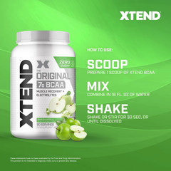 Scivation BCAA Powder 7g with L-Glutamine, Sugar-Free, 90 Servings