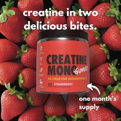 Creatine Gummies Twin Pack – Creatine Monohydrate Strawberry & HCL Blueberry