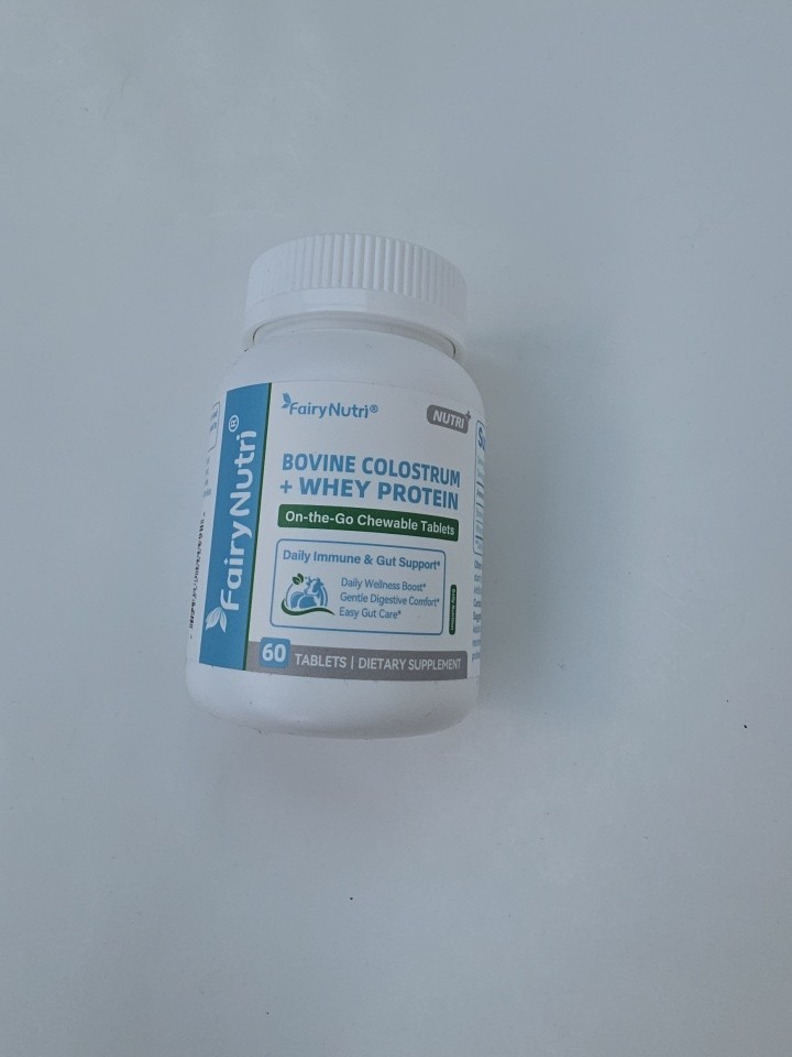New FairyNutri Bovine Colustrum Whey Protein 60 Count