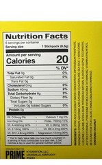 4 Prime Electrolyte Hydration Drink Mix Sticks Lemonade 24 Packs Zero Add Sugar