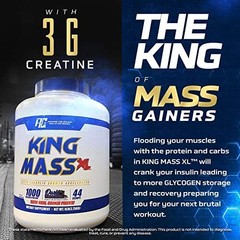 Ronnie Coleman Signature Series King Mass XL Protein Powder, Weight and Muscl…