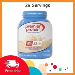 Premier Protein 100% Whey Protein Powder, Vanilla Milkshake, 30g Protein