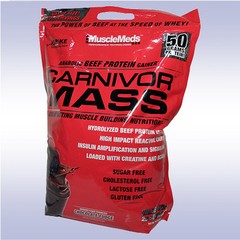 MUSCLEMEDS CARNIVOR MASS (10 LB) beef protein isolate gainer amino bcaa
