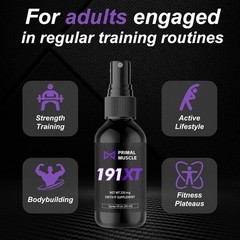 Primal Muscle 191Xt Recovery Spray Plant-Based Muscle Relief Spray Fast Recovery