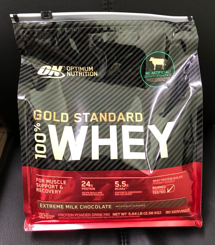 Optimum Nutrition 100% Whey Protein Powder 80 Servings, Vanilla / Chocolate