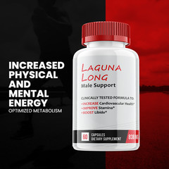 (5 Pack) Laguna Long Male Support Capsules, Mens Vitality Support (300 Capsules)