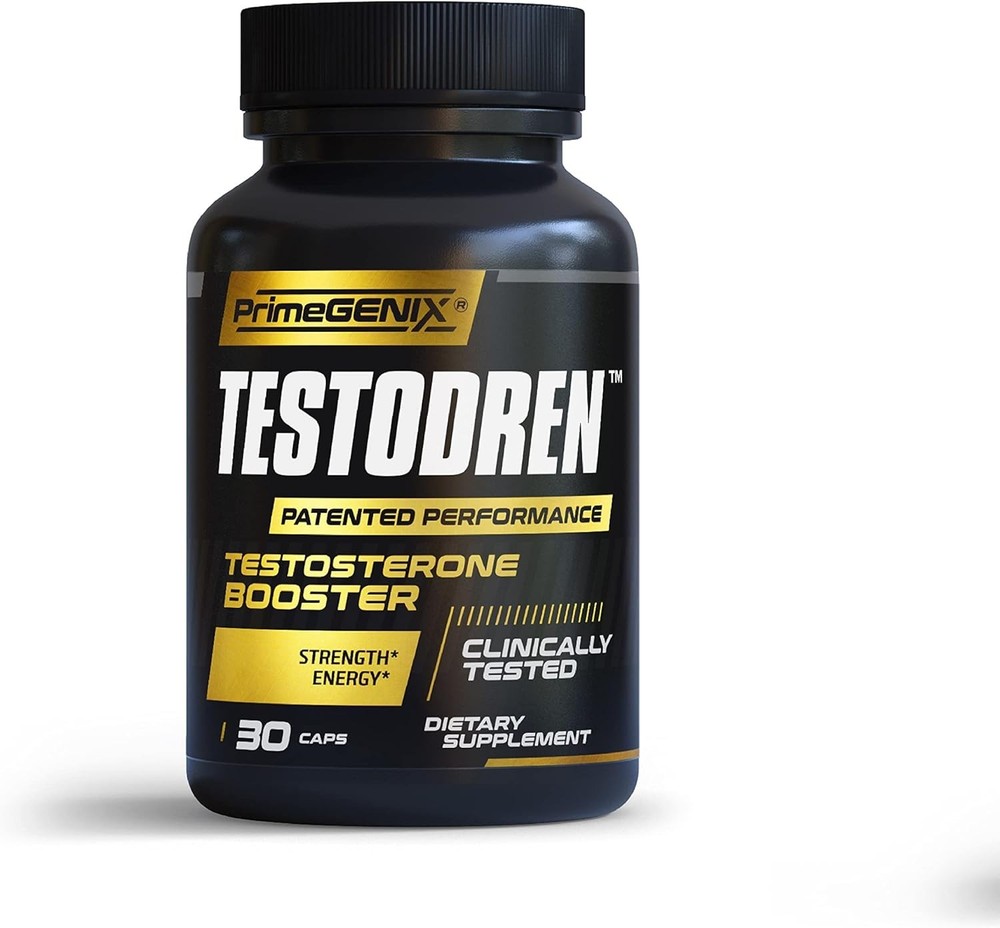 PrimeGENIX Testodren Natural Testosterone Booster, Increase Muscle