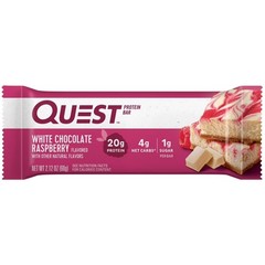 Quest Protein Bar White Chocolate Raspberry 20g Protein, 4 Ct