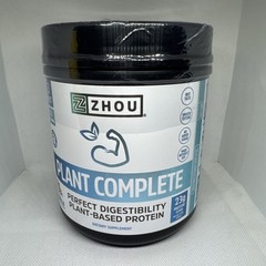ZHOU NUTRITION Plant Complete Protein Powder – Vanilla – 19 oz