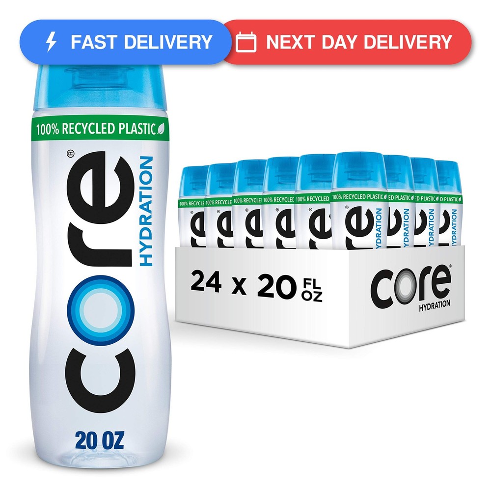 CORE Hydration Perfect 7.4 pH Nutrient Enhanced Water, 20 Ounce Pack of 24