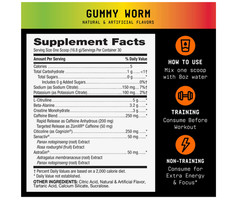 Beyond Raw – LIT V2 Pre-Workout – Gummy Worm (30 Servings)