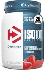 Dymatize ISO100 Whey Protein Powder Isolate, Strawberry, 25g of Protein