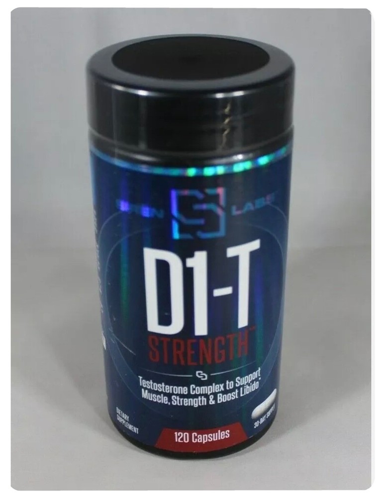 Siren Labs D1-T Strength Test Booster 120 Capsules – NEW