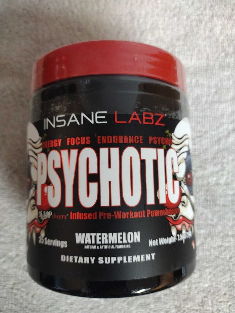 INSANE LABZ PSYCH-O-TIC Watermelon Energy Focus Endurance 35 Serv. 07/16/27
