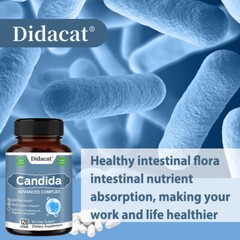 Candida Advanced Probiotic Support Intestinal Health Bacterial Balance 120 Count
