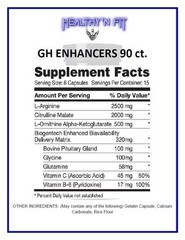 Healthy N Fit- GH Enhancers 90 Caps – GH, IGF1, NO2: Recovery, Rest, Repeat