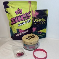 Primal Queen Goddess Creatine Bites Wild Watermelon 150 Bites 5g + Container