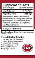 Antioxidant powder – GRAPE SEED EXTRACT – RESVERATROL 1200 COMBO 2B – resveratro