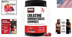 Delicious 150 Count Creatine Gummies – Non-GMO, Fast Absorption, Mixed Berry