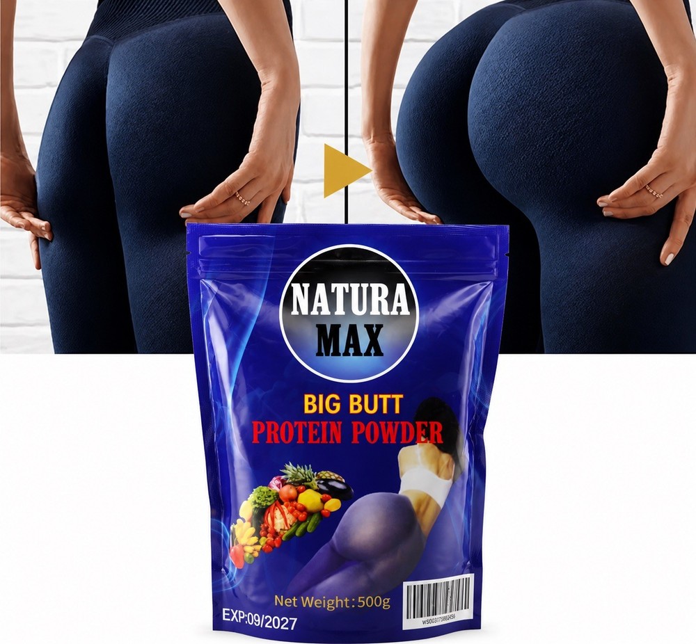 NATURA MAX Big Butt Protein Powder 500g/ Weight Gain &Hip Enhancement Supplement