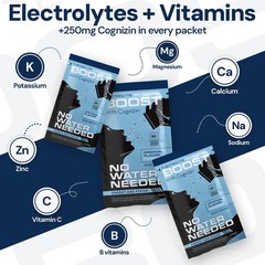 Electrolyte Boost Electrolyte Powder Packets 250Mg Cognizin Citicoline Sugar