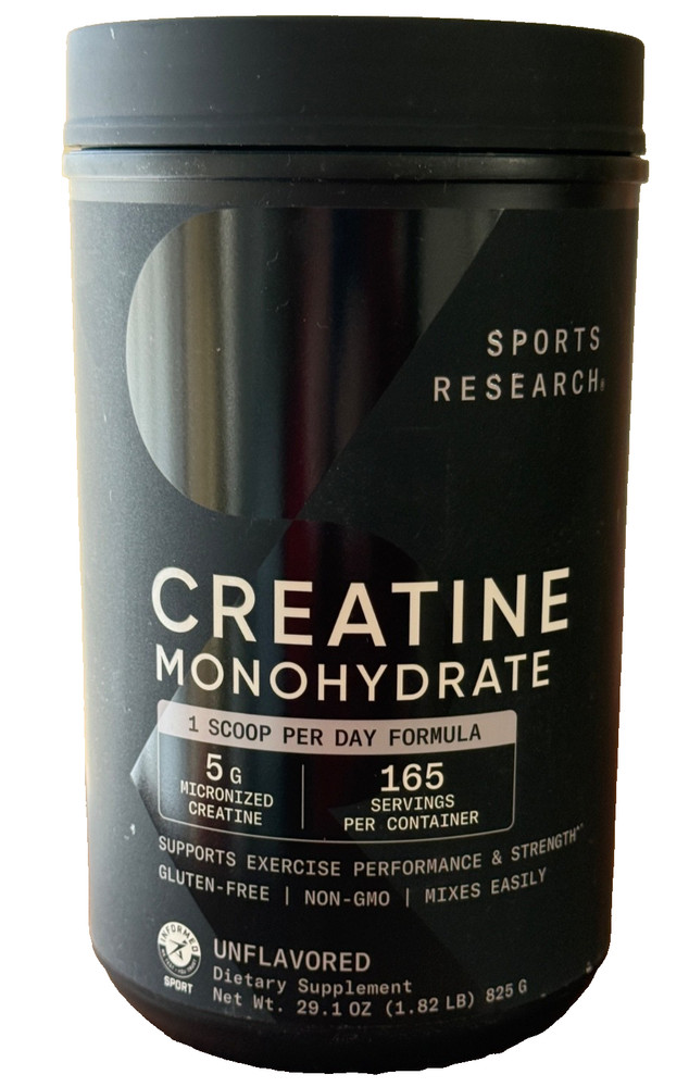 Sports Research Creatine Monohydrate Lean Muscle Strength (825g) 165 Serving