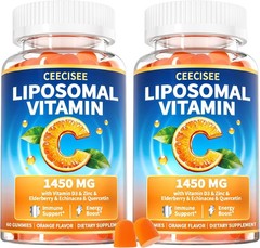 Liposomal Vitamin C Gummy for Adults: Organic Chewable Extra Strength Vitamin C