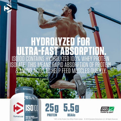 Dymatize ISO100 Hydrolyzed Whey Isolate Protein Powder, Gourmet Vanilla