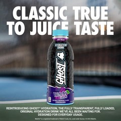 GHOST Hydration Drink, Welch’s Grape – RTD Sports 16.9 Fl Oz (Pack of 12)