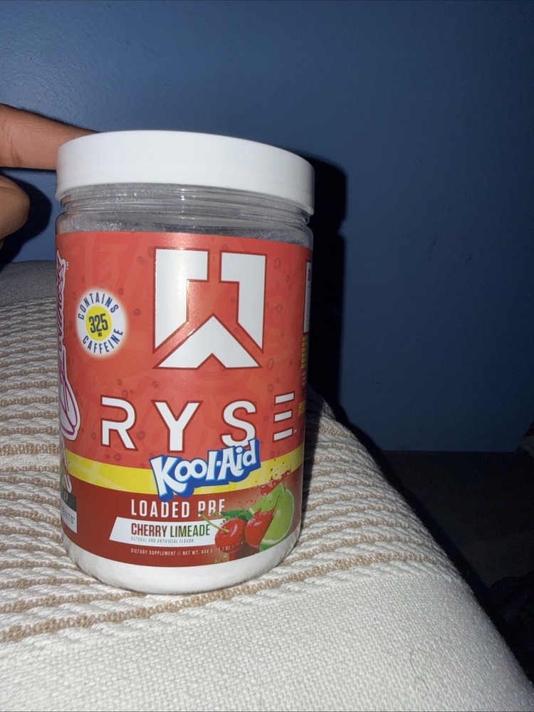 Ryse Loaded Pre-Workout Cherry Ring Pop 30 Servings Energy Pump Focus Gym