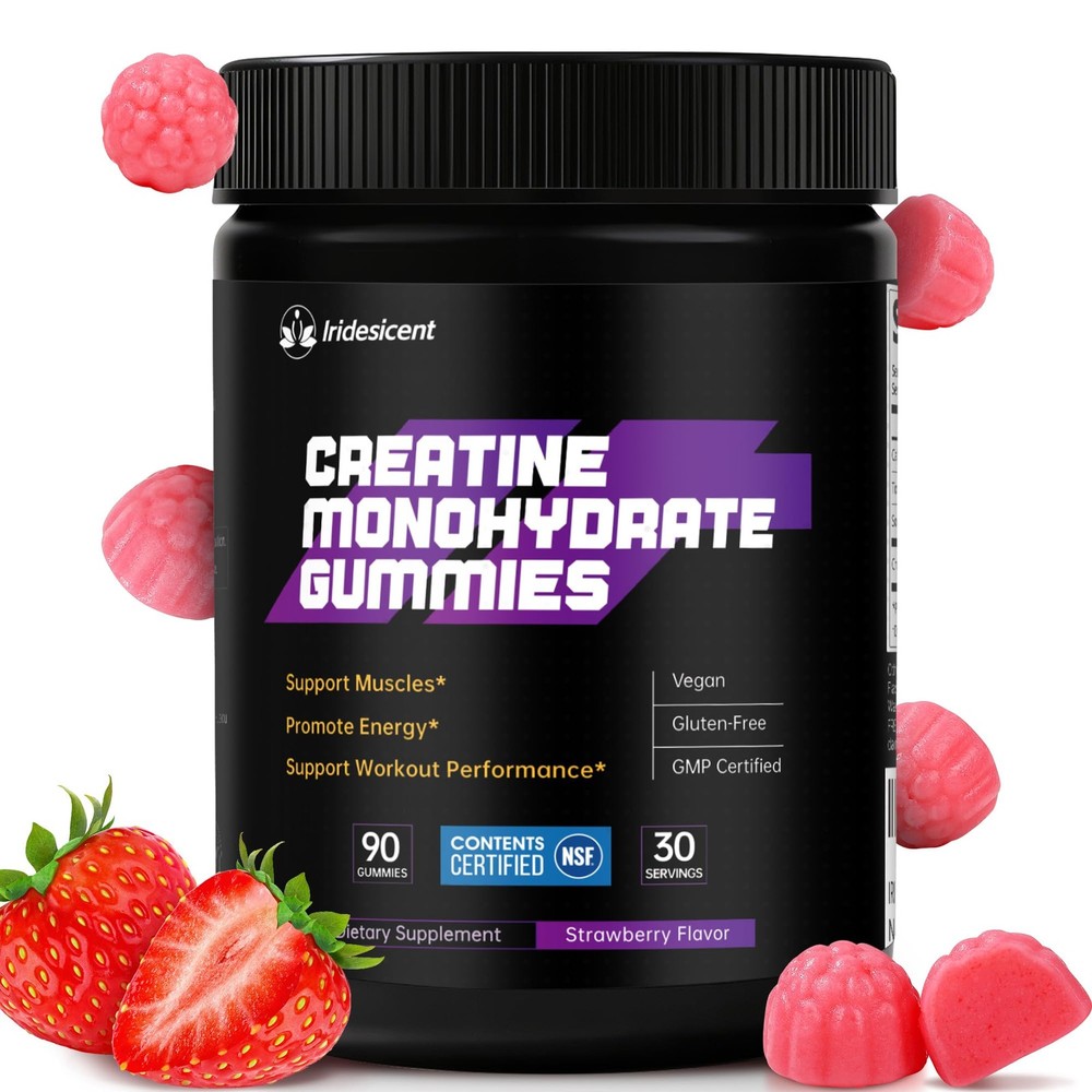 Creatine Gummies 5000mg – NSF Certified Creatine Monohydrate, Sugar Free, Veg…