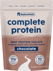 Complete Beef Protein Powder Isolate – Grass-Fed, Pasture-Raised, Dairy & Lactos