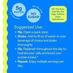 Hi-Lyte Electrolytes Protein Quick Sticks Crisp Apple 16 Servings – Sodium