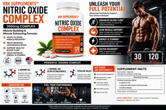 1 pk Nitric Oxide Complex 3500mg L-Arginine AAKG Muscle Pump Growth Pills