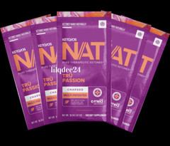 🔥Pruvit Keto OS NAT Ketones Charged Tru Passion 5 pack Free Ship! Exp 2025