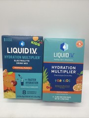 (6) Liquid I.V. Hydration Multiplier Electrolyte Drink Mix Kid Tropical Punch 48