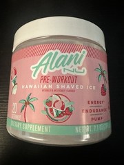 Alani Nu Pre-workout Powder, Hawaiian Shaved Ice, 20 Servings, 200mg Caffeine
